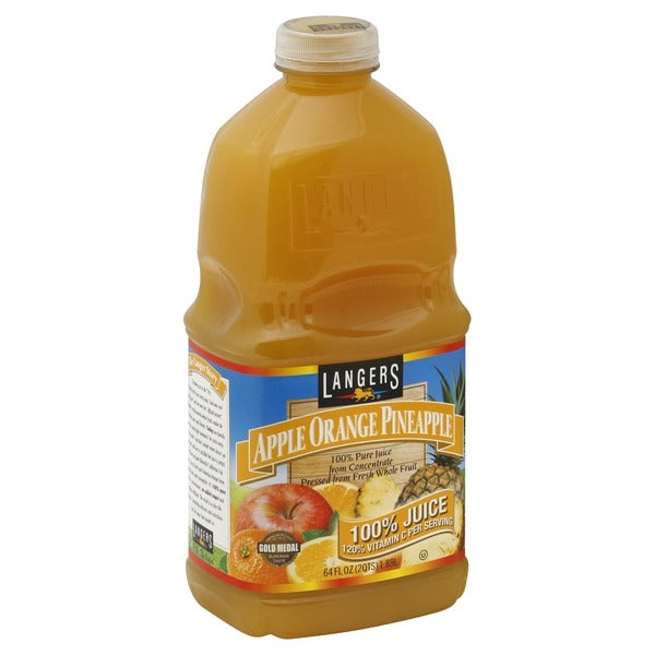 Langers 100%, Apple Orange Pineapple Juice