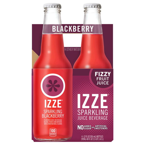 IZZE Juice Beverage, Sparkling Blackberry