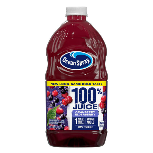 Ocean Spray 100% Juice Cranberry Elderberry Juice Blend