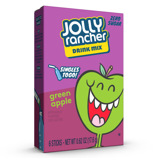 Jolly Rancher Singles To Go Low Calorie Green Apple