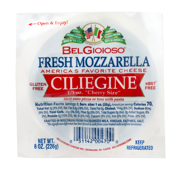 BelGioioso Fresh Mozzarella Cheese, Ciliegine