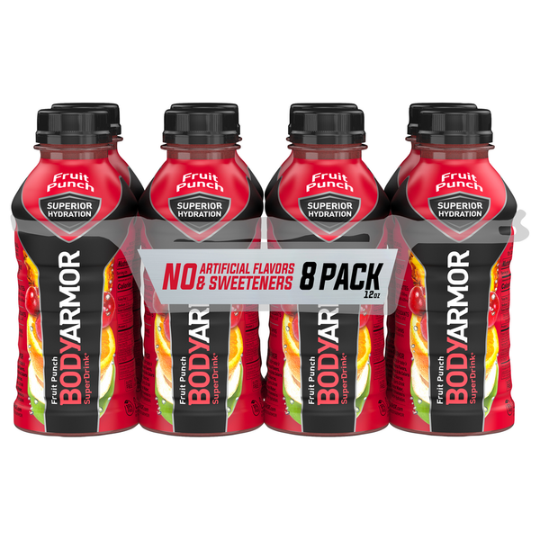 BODYARMOR SuperDrink, Fruit Punch, 8 Pack