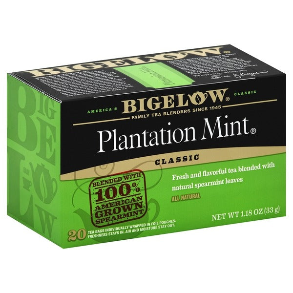 Bigelow Tea, Perfectly Mint, Classic, Tea Bags