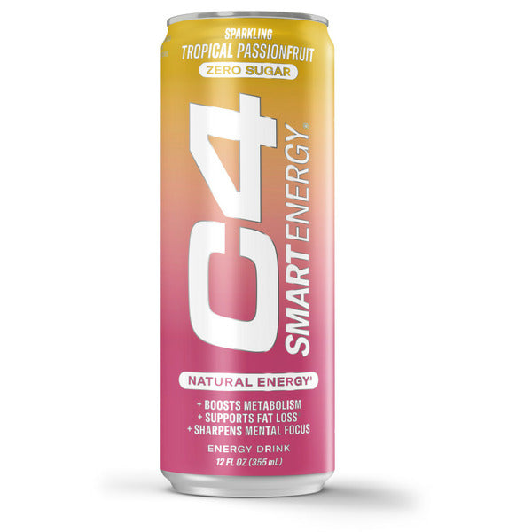 C4 Energy C4 Smart Energy Carbonated, Tropical Passionfruit