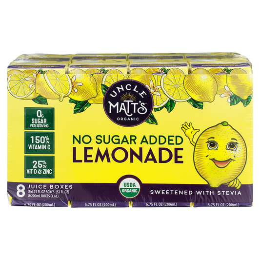 Uncle Matt's Organic Lemonade, No Sugar Added