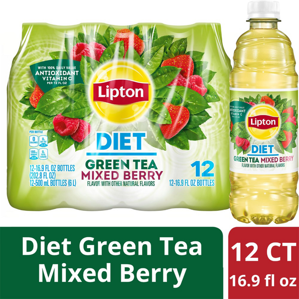 Lipton Diet Green Tea Mixed Berry - Pack