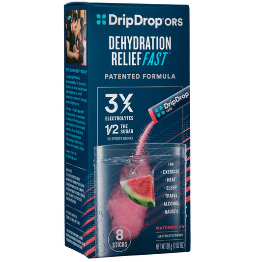 DripDrop Watermelon Electrolyte Powder Packets