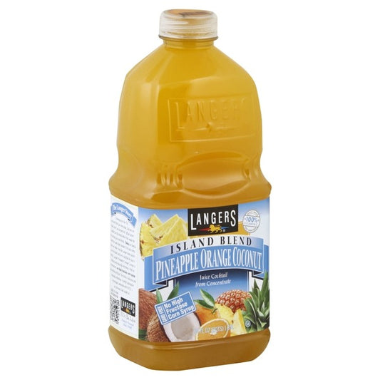 Langers Juice Cocktail, Island Blend, Pineapple Orange Coconut