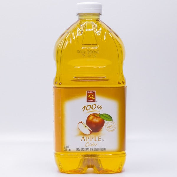 Sunny Select 100% Apple Juice Cider From Concentrate