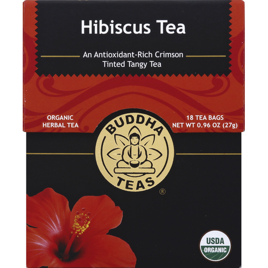 Buddha Teas Herbal Tea, Organic, Hibiscus Tea, Tea Bags