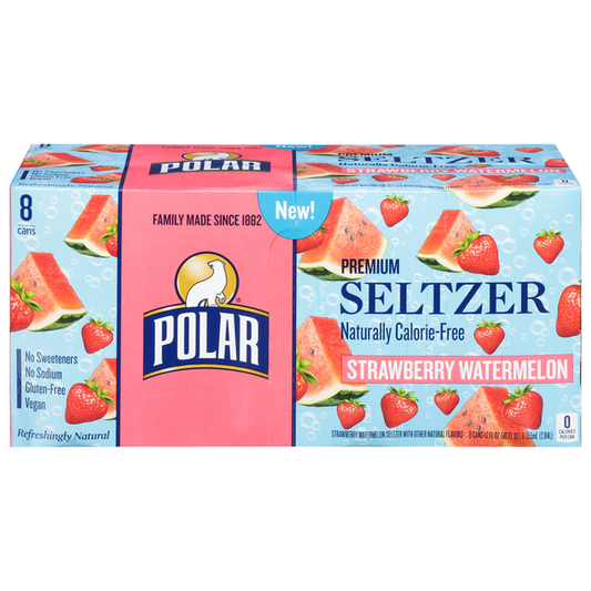 Polar Seltzer, Strawberry Watermelon, Premium