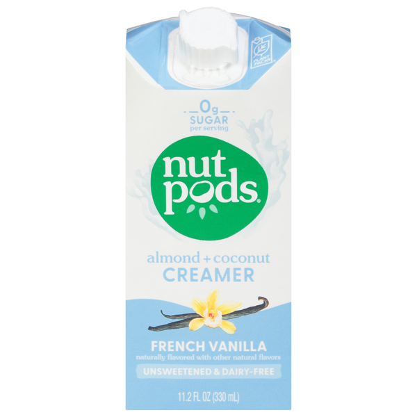 nutpods Creamer, Almond + Coconut, French Vanilla