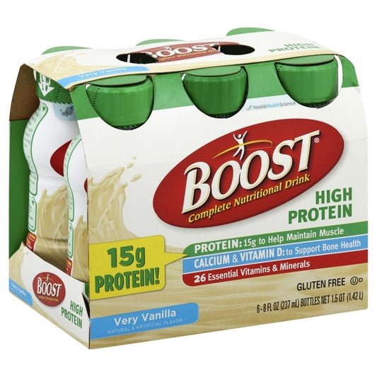 BOOST High Protein Nutritional Drink, Very Vanilla, 20 g Protein