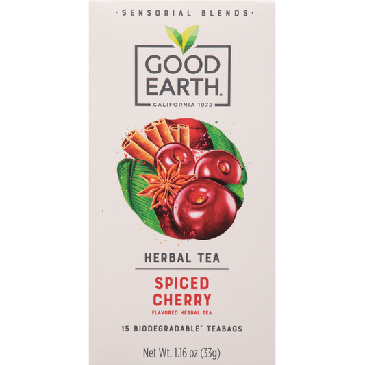 Good Earth Herbal Tea, Spiced Cherry, Tea Bags