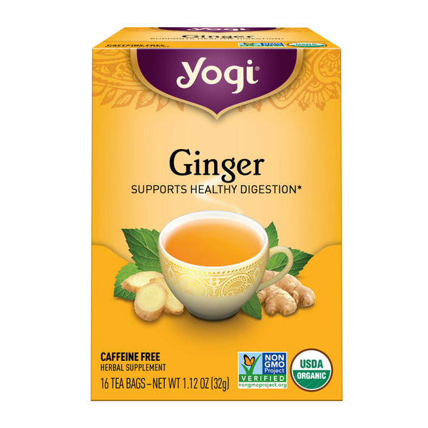 Yogi Tea Herbal Tea, Ginger, Supports Digestion, Caffeine Free