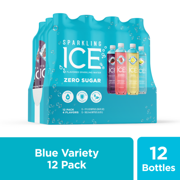 Sparkling Ice® Blue Variety Sparkling Water 12 Pack, Zero Sugar