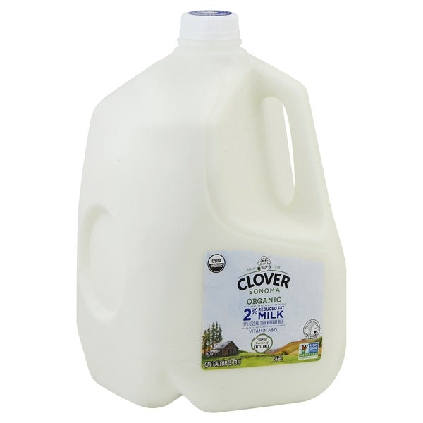 Clover Sonoma Organic 2% Reduced Fat Milk Gallon