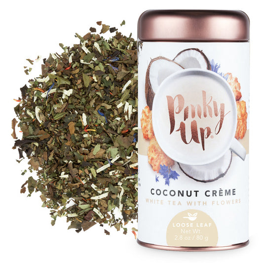 Pinky Up Coconut Crème Loose Leaf Tea Tins