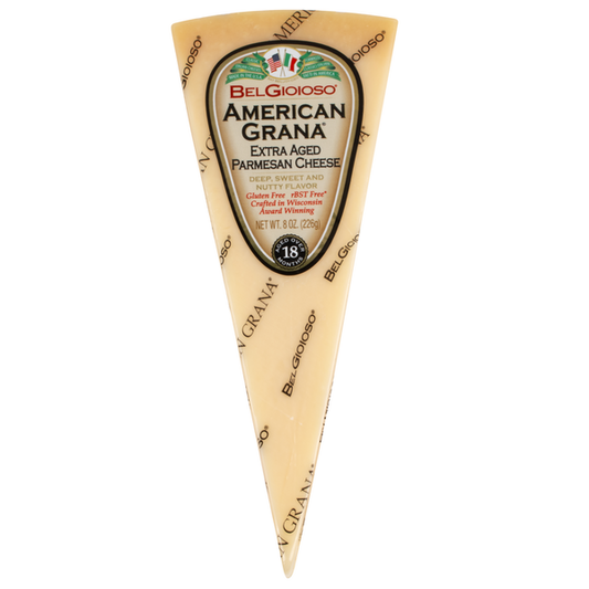 BelGioioso American Grana Extra Aged Parmesan Cheese, Wedge, Cryo