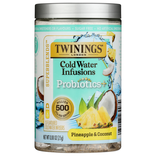 Twinings Cold Water Infusions, Probiotics Plus, Pineapple & Coconut