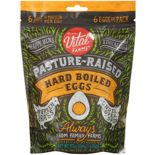 Vital Farms Pasture Raised Hard Boiled Eggs