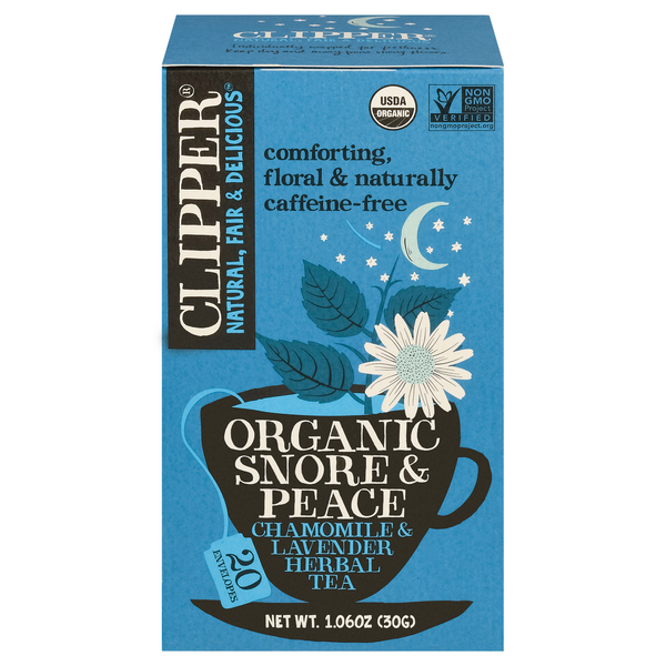 Clipper Herbal Tea, Organic, Chamomile & Lavender, Snore & Peace, Envelopes