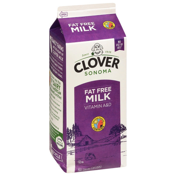 Clover Sonoma Fat Free Milk