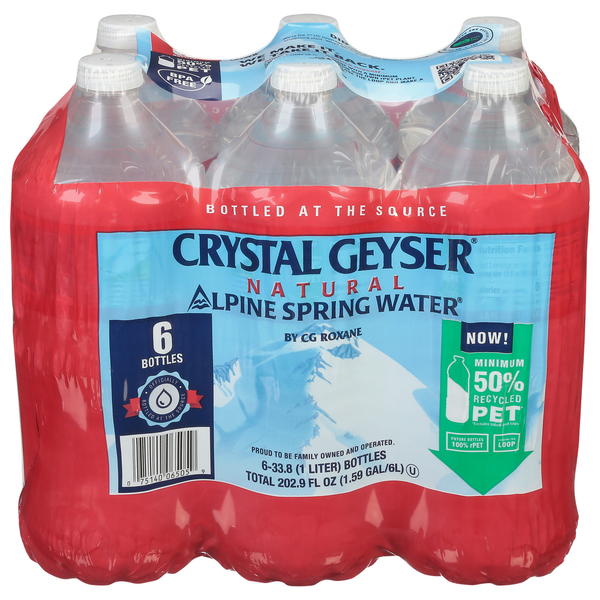 Crystal Geyser Alpine Spring Water, Natural