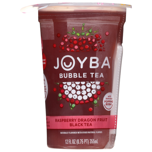 Joyba Bubble Tea, Raspberry Dragon Fruit Black Tea