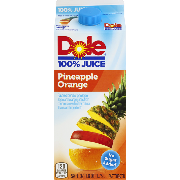 Dole 100% Juice, Pineapple Orange