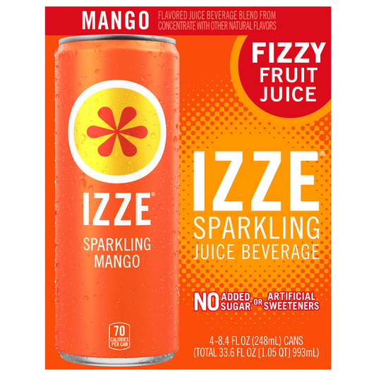 IZZE Juice Beverage, Mango, Sparkling