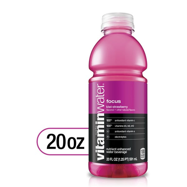 vitaminwater Focus Electrolyte Enhanced Water W/ Vitamins, Kiwistrawberry Drink