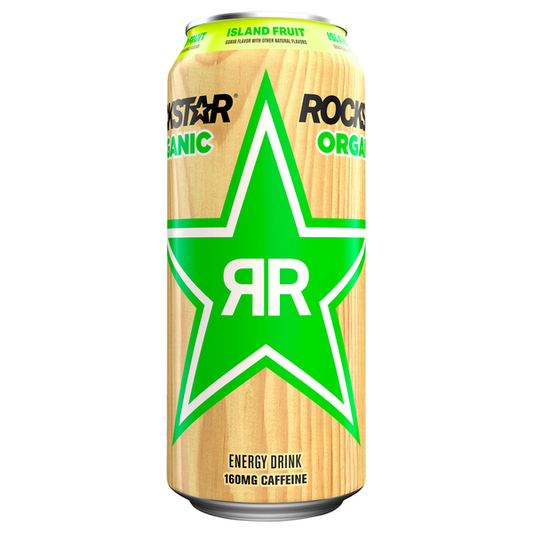 Rockstar Energy Drink, Organic, Island Fruit