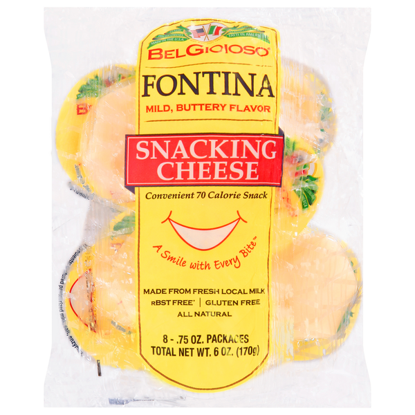 BelGioioso Fontina Cheese Snack Pack, Bag