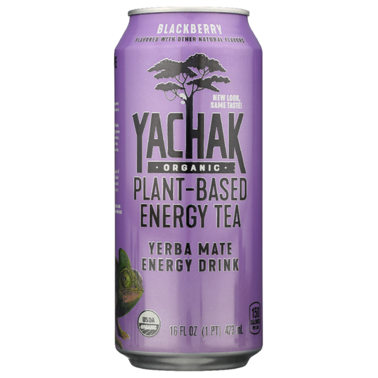 YACHAK Energy Drink, Organic, Blackberry, Yerba Mate