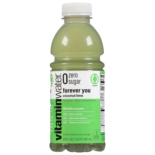 vitaminwater Water Beverage, Zero Sugar, Forever You, Coconut Lime