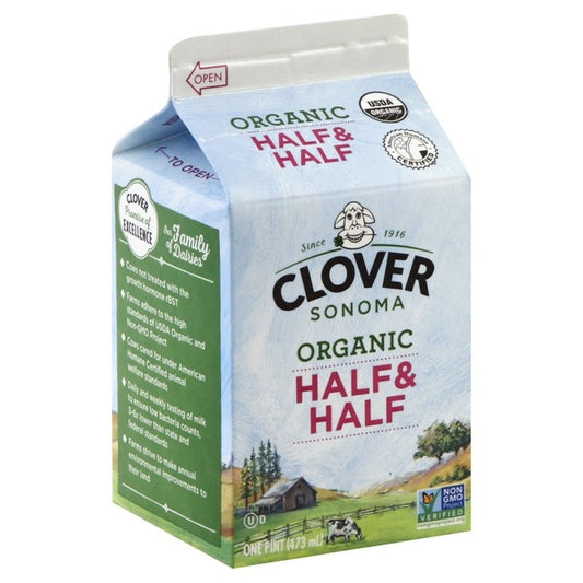 Clover Sonoma Organic Half & Half Pint