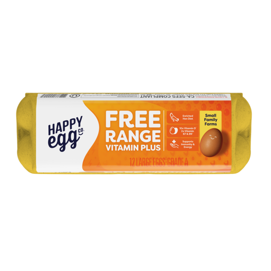 Happy Egg Vitamin Plus, Free Range Eggs