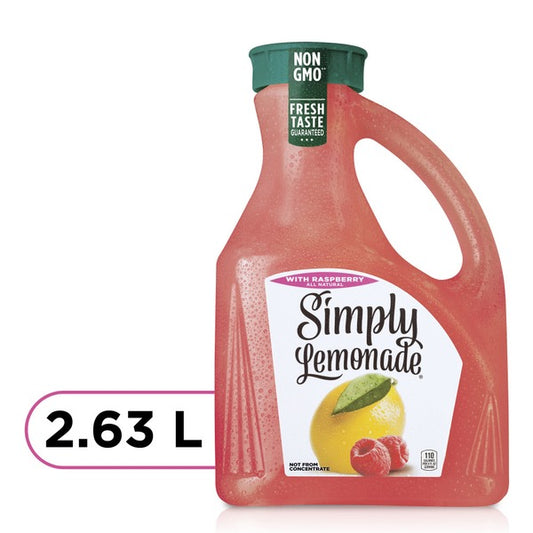 Simply Lemonade With Raspberry, All Natural Non-Gmo