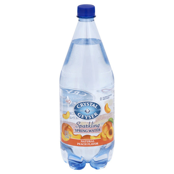 Crystal Geyser Peach Sparkling Water