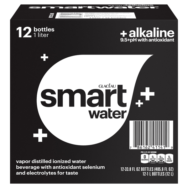 smartwater Distilled Ionized Water, +Alkaline