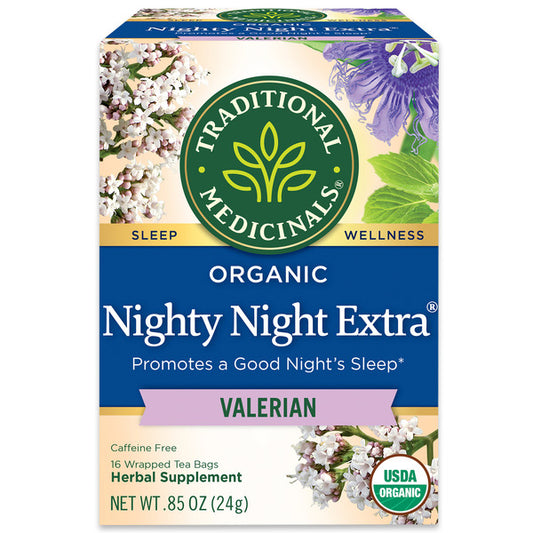 Traditional Medicinals Organic Nighty Night Extra, Caffeine Free Herbal Tea