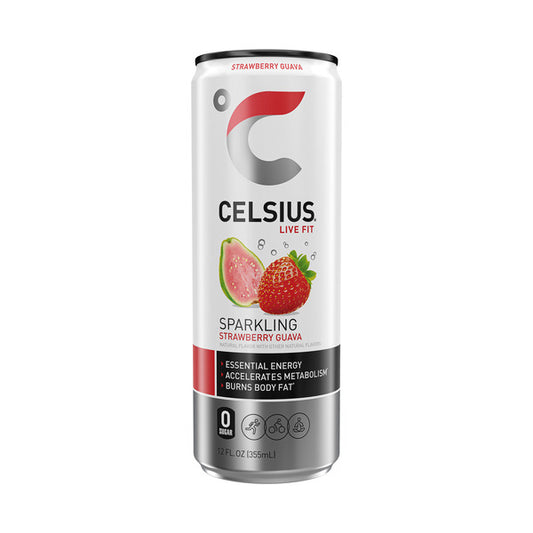 Celsius Sparkling Strawberry Guava, Energy Drink