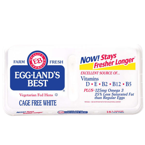 Eggland's Best Eggs, Cage Free, White, Large