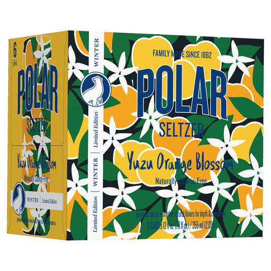 Polar Yuzu Orange Blossom Seltzer