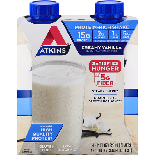 Atkins Protein-Rich Shake, Creamy Vanilla