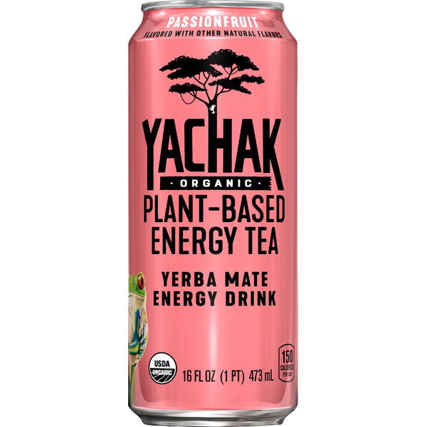 YACHAK Energy Drink, Yerba Mate, Passion Fruit