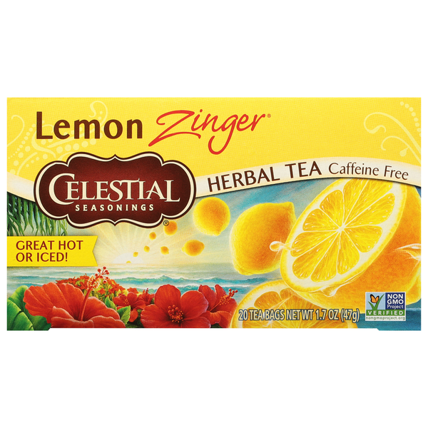 Celestial Seasonings Lemon Zinger Caffeine Free Herbal Tea