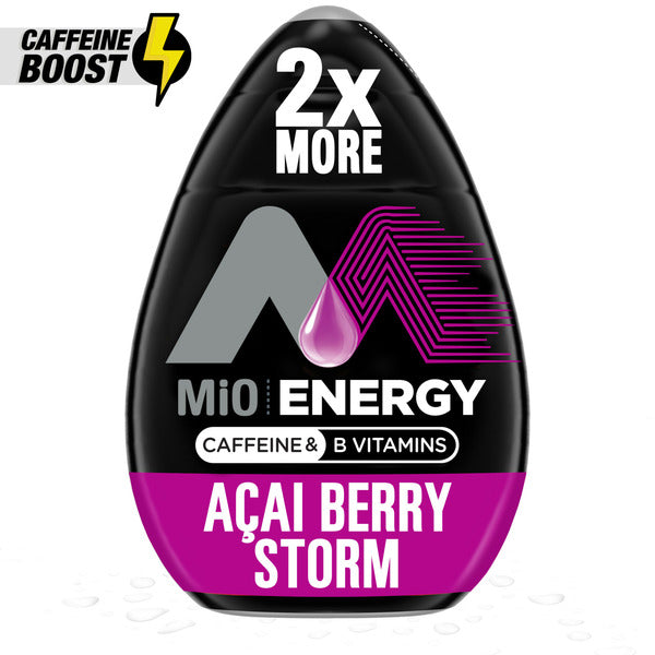 MiO Energy Acai Berry Storm Liquid Water Enhancer Drink Mix with 2x More