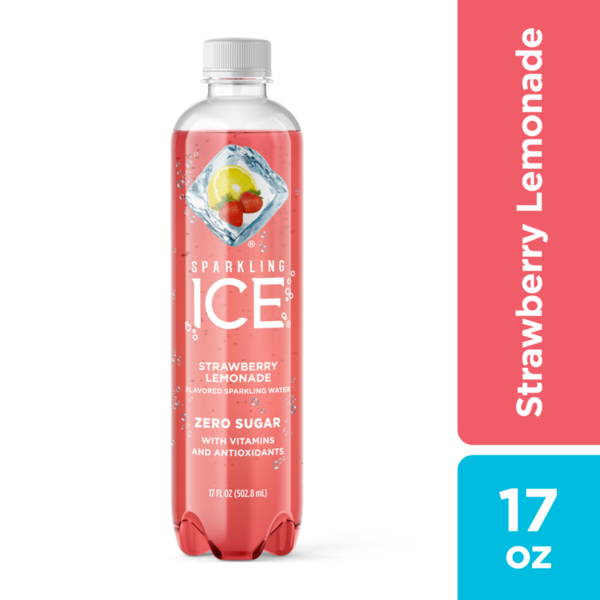 Sparkling Ice® Strawberry Lemonade Sparkling Water, Zero Sugar